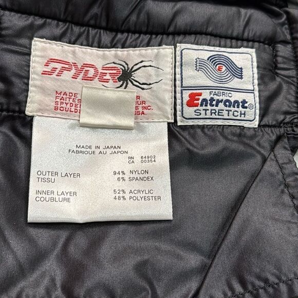 Spyder Vintage Men’s Black Stretch Ski Skiing Snowboard Pants Japan size 32R - Picture 10 of 15